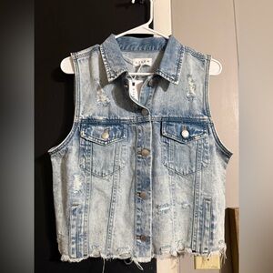 Risen Blue Denim Vest